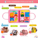 Maleta Sensorial Montessori Infantil com Atividades Educativas 25 em 1