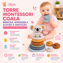 Torre de Hanói Montessori Coala para Bebês