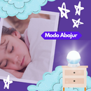 Luminária Projetor Abajur Infantil Estrelado lua Estrela 360º Galaxy Star Master Projetor De Estrela