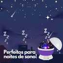 Luminária Projetor Abajur Infantil Estrelado lua Estrela 360º Galaxy Star Master Projetor De Estrela