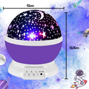Luminária Projetor Abajur Infantil Estrelado lua Estrela 360º Galaxy Star Master Projetor De Estrela