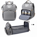 Mochila Bolsa Maternidade Térmica Multifuncional que Vira Berço com Trocador e USB R33