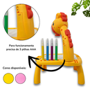 Mesa Projetora Lousa Mágica Infantil Brinquedo de Desenhar Pintar Colorir Acompanha Desenho Projetor