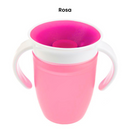 Copo de Transição Infantil 360° Antivazamento com Alça Sem Bico BPA Free 210 ml