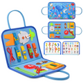 Maleta Sensorial Montessori Infantil com Atividades Educativas 25 em 1