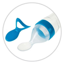 Chupeta Mordedor Alimentadora Bebê De Silicone Porta Fruta Azul e Rosa