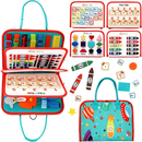 Maleta Sensorial Montessori Infantil com Atividades Educativas 25 em 1