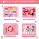 Brinquedo Maleta de Atividades Motora Sensorial Educativo Montessori