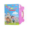 Livro Infantil Interativo Bilíngue Português Inglês com Som Educativo