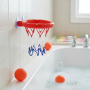 Brinquedo De Banho Infantil Cesta De Basquete Urso Sapo Bebê Com Ventosa 3 Bolinhas