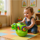 Brinquedo para Criança Crocoball Ensina e Desenvolve Brincando Estimulo Sensorial Motor Curiosidade