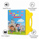 Livro Infantil Bilíngue Português Inglês Livro Interativo com Som Toque Inteligente Educativo Aprendizagem Crianças