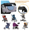 Bolsa Organizadora de Pendurar Para Carrinho de Bebê com Porta Mamadeira