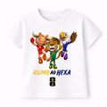 Camiseta Infantil Copa 2026 Personalizada Brasil