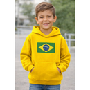 Moletom Infantil Brasil Copa do Mundo 2026 Menino Menina Flanelado Algodão
