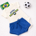 Conjunto Bebê Brasil Copa do Mundo Infantil