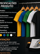 Camiseta Infantil Menina 100%Algodão Brasil Confortável Sofisticada Leve Entrega Rápida