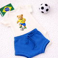 Conjunto Bebê Brasil Copa do Mundo Infantil