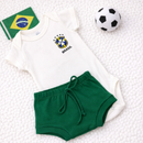 Conjunto Bebê Brasil Copa do Mundo Infantil