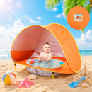 Barraca de Praia Infantil com Mini Piscina e Proteção UV