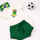 Conjunto Bebê Brasil Copa do Mundo Infantil