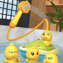 Brinquedo De Banho Infantil Ducha Elétrica De Pato Amarelo Toddler Aspersor De Água