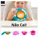 Prato Infantil 360° Antivazamento Giratório Mágico Não Derrama Refeição Bebê Antiqueda
