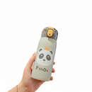 Garrafa Com Canudo Térmica Infantil Estampas Animais Aço Inox 350ml