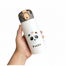 Garrafa Térmica Infantil com Canudo 350ml Aço Inox Antivazamento