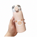Garrafa Térmica Infantil com Canudo 350ml Aço Inox Antivazamento