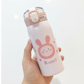 Garrafa Térmica Infantil com Canudo 350ml Aço Inox Antivazamento