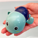 Brinquedo de Banho Tartaruga Nadadora a Corda para Bebê e Criança