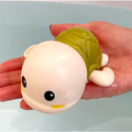 Brinquedo de Banho Tartaruga Nadadora a Corda para Bebê e Criança