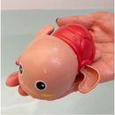 Brinquedo de Banho Tartaruga Nadadora a Corda para Bebê e Criança