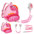 Mochila Infantil Dinossauro Com Guia Anti-Perda