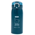 Garrafa Térmica Infantil com Canudo 350ml Aço Inox Antivazamento