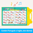 Livro Infantil Bilíngue Português Inglês Livro Interativo com Som Toque Inteligente Educativo Aprendizagem Crianças