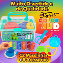 Massinha de Modelar Infantil Maleta 12 Massas 6 Acessórios