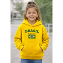 Moletom Infantil Brasil Copa do Mundo 2026 Menino Menina Flanelado Algodão
