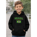 Moletom Infantil Brasil Copa do Mundo 2026 Menino Menina Flanelado Algodão