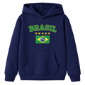 Moletom Infantil Brasil Copa do Mundo 2026 Menino Menina Flanelado Algodão