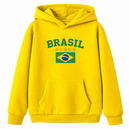Moletom Infantil Brasil Copa do Mundo 2026 Menino Menina Flanelado Algodão