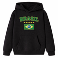 Moletom Infantil Brasil Copa do Mundo 2026 Menino Menina Flanelado Algodão