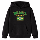 Moletom Infantil Brasil Copa do Mundo 2026 Menino Menina Flanelado Algodão