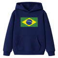 Moletom Infantil Brasil Copa do Mundo 2026 Menino Menina Flanelado Algodão