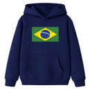 Moletom Infantil Brasil Copa do Mundo 2026 Menino Menina Flanelado Algodão