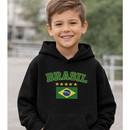 Moletom Infantil Brasil Copa do Mundo 2026 Menino Menina Flanelado Algodão